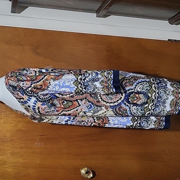 Nwt Melissa Paige Copacabanna Red Midi Dress Size Large - Picture 3 of 12